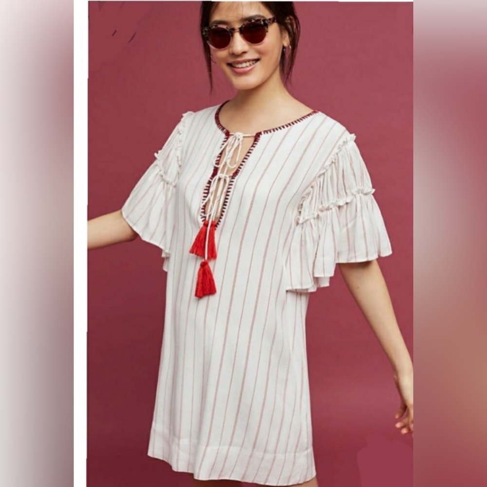 Anthropologie - Ira Tasseled Mini Dress - Picture 7 of 12
